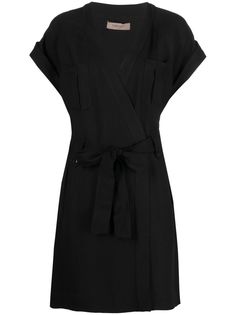 TWINSET платье с поясом и карманами