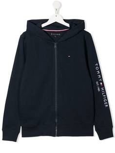 Tommy Hilfiger Junior худи на молнии с логотипом