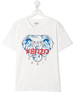 Kenzo Kids футболка с принтом
