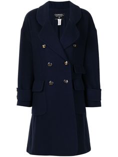 Chanel Pre-Owned двубортное пальто