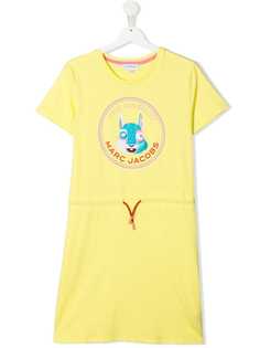 The Marc Jacobs Kids платье с нашивкой-логотипом