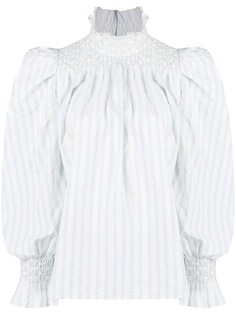 Citizens of Humanity рубашка в полоску с присборенной вставкой