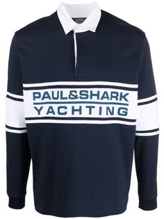 Paul & Shark рубашка поло с длинными рукавами и логотипом Paul&Shark
