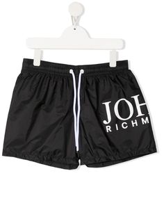 John Richmond Junior плавки-шорты с кулиской и логотипом