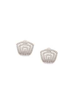 Dana Rebecca Designs 14kt white gold diamond huggie earrings