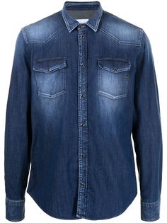 Dondup джинсовая рубашка с длинными рукавами