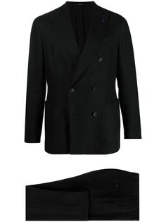 Lardini строгий костюм с двубортным пиджаком