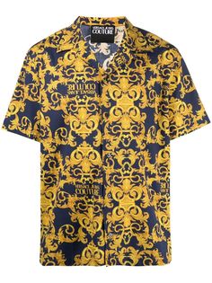 Versace Jeans Couture рубашка с короткими рукавами и логотипом