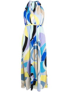 Emilio Pucci платье с вырезом халтер и принтом Quirimbas