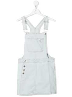 Calvin Klein Kids джинсовый комбинезон с вышитым логотипом
