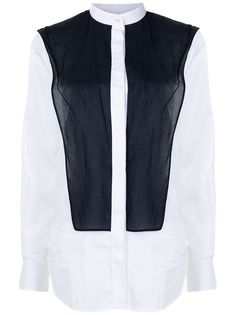 Céline Pre-Owned рубашка pre-owned с воротником-стойкой