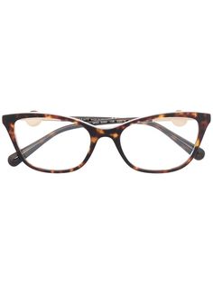 Versace Eyewear очки в оправе кошачий глаз черепаховой расцветки