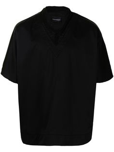 Emporio Armani рубашка с V-образным вырезом