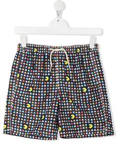 Mc2 Saint Barth Kids плавки-шорты с принтом Pacman