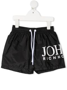 John Richmond Junior плавки-шорты с кулиской и логотипом