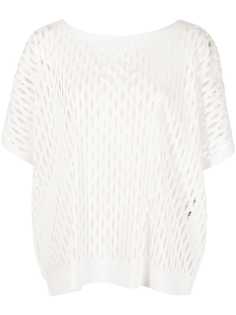 Pleats Please Issey Miyake сетчатая футболка Trickle