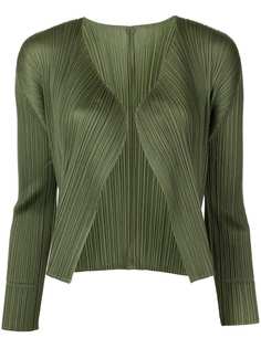 Pleats Please Issey Miyake плиссированный кардиган Basics