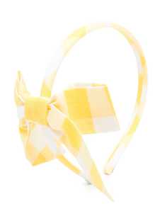 Piccola Ludo ободок в клетку гингем