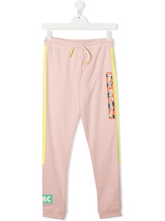 Stella McCartney Kids спортивные брюки с кулиской и логотипом
