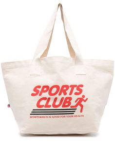 Sporty & Rich сумка-тоут с принтом