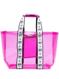Chiara Ferragni прозрачная сумка-тоут с логотипом