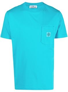 Stone Island футболка с нашивкой-логотипом