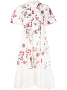 Renli Su расклешенное платье с цветочным принтом