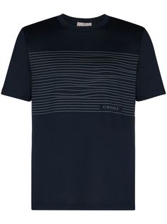 Canali полосатая футболка с короткими рукавами