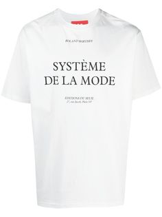 032c футболка с принтом Système de la Mode