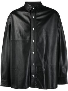 Trussardi рубашка с тисненым логотипом