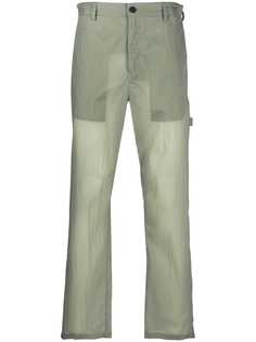 Craig Green полупрозрачные прямые брюки