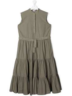 Brunello Cucinelli Kids платье миди со вставками