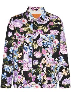 Martine Rose джинсовая куртка с цветочным принтом