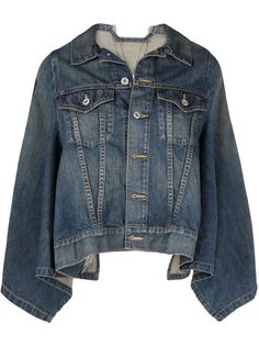 Junya Watanabe джинсовая куртка-кейп