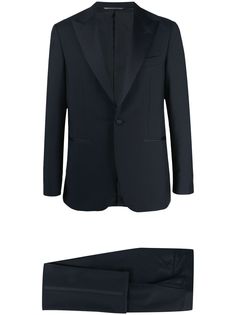 Canali костюм-двойка с однобортным пиджаком