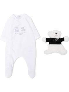 Givenchy Kids комбинезон для новорожденного с вышитым логотипом