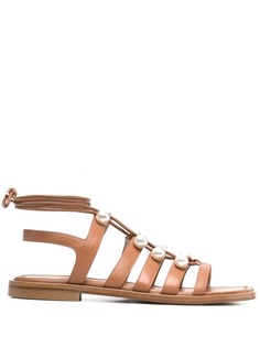 Stuart Weitzman декорированные сандалии