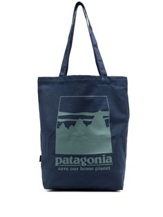 Patagonia сумка-тоут из органического хлопка с логотипом