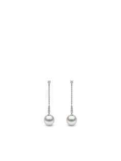 Yoko London серьги Trend из белого золота с жемчугом и бриллиантами
