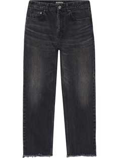 Balenciaga узкие джинсы с необработанными краями