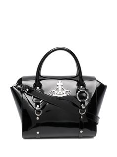 Vivienne Westwood глянцевая сумка-тоут с логотипом