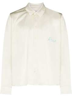 Martine Rose рубашка с длинными рукавами и графичным принтом