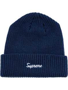 Supreme шапка бини крупной вязки