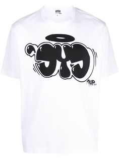 Junya Watanabe футболка с принтом граффити
