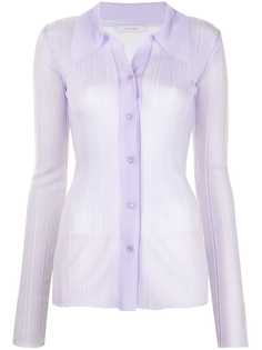 Low Classic рубашка узкого кроя в рубчик