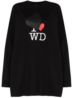 We11done толстовка с круглым вырезом и нашивкой