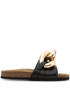 JW Anderson сандалии с цепочным декором