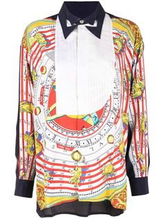 JUST IN XX деконструированная рубашка с графичным принтом