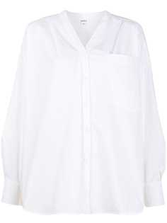 Enföld рубашка оверсайз с V-образным вырезом