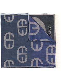 Emporio Armani шарф с логотипом EA